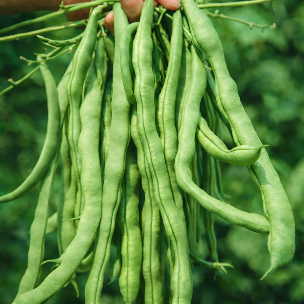 Organic 'Kentucky Wonder' climbing bean