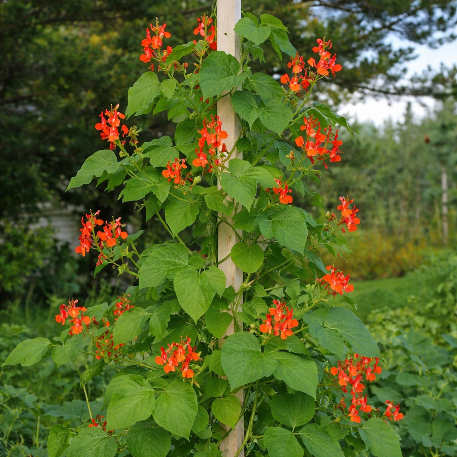 Haricot grimpant 'Scarlet Runner'