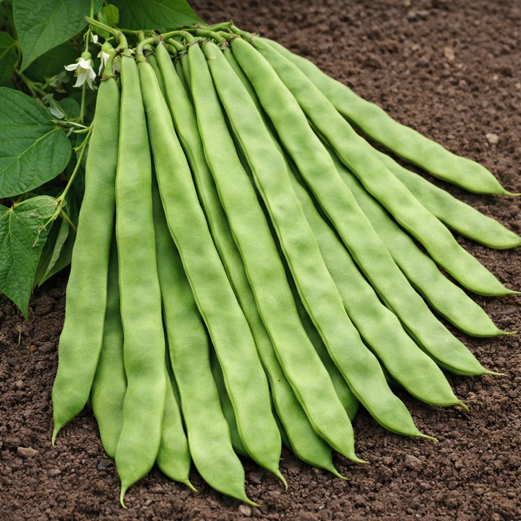 Haricot grimpant ‘Supermarconi S.N.’ sans-fil (<em>Phaseolus vulgaris</em>)