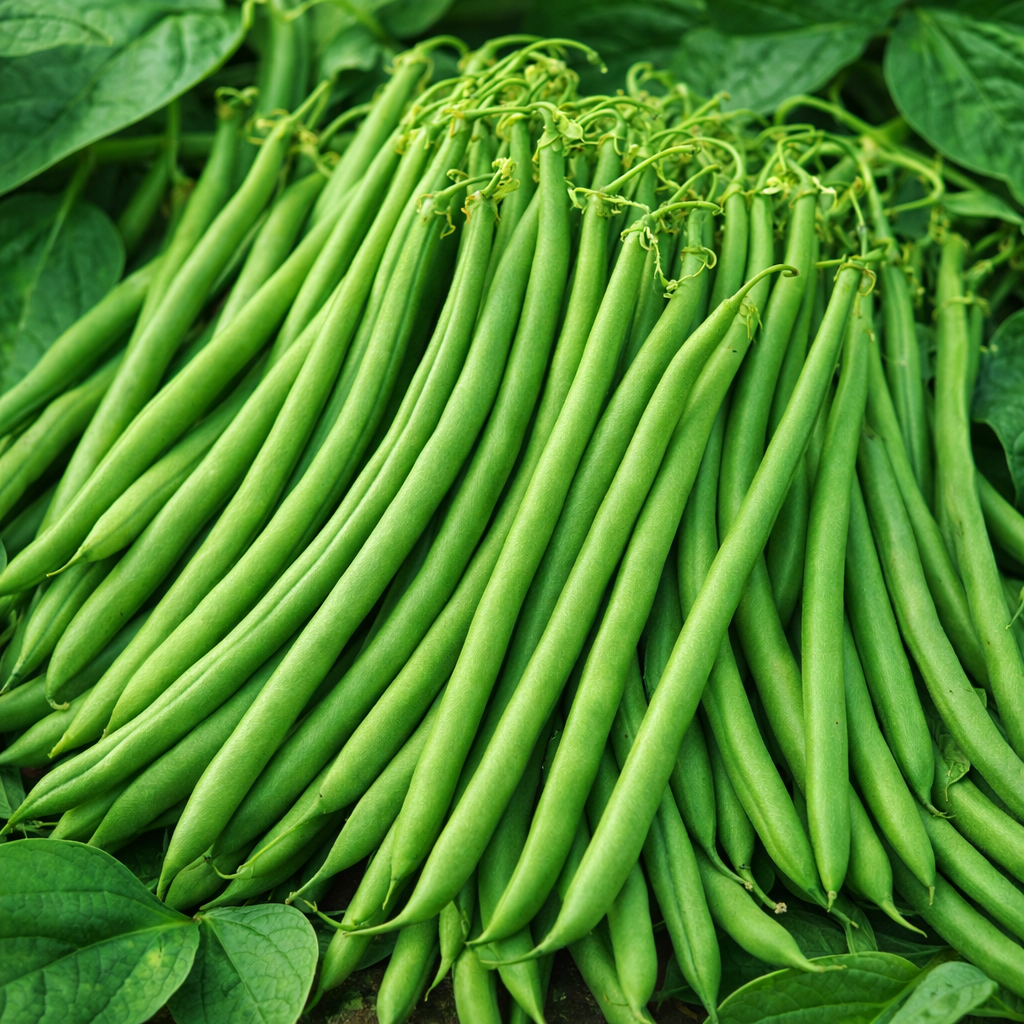 Haricot nain ‘Ferrari’ sans fil (<em>Phaseolus vulgaris</em>)