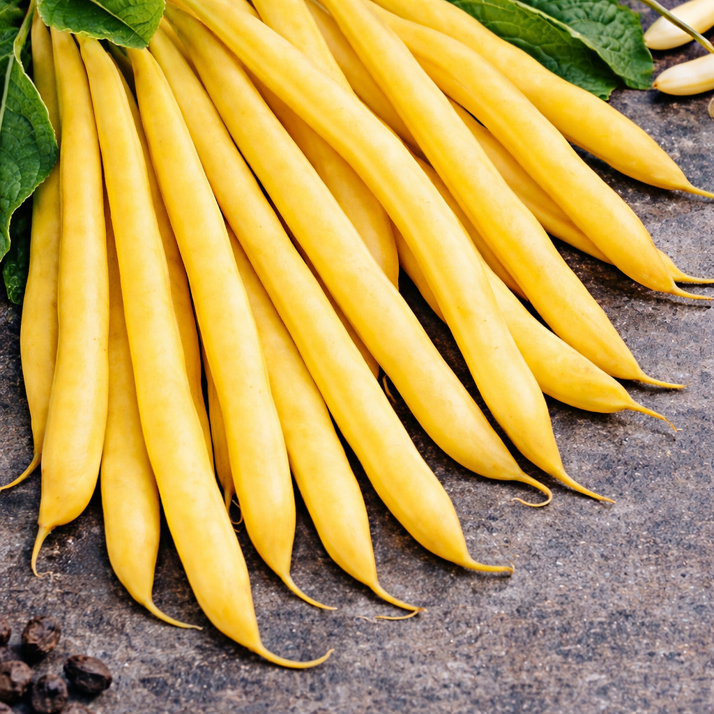Organic 'Improved Golden Wax' dwarf bean