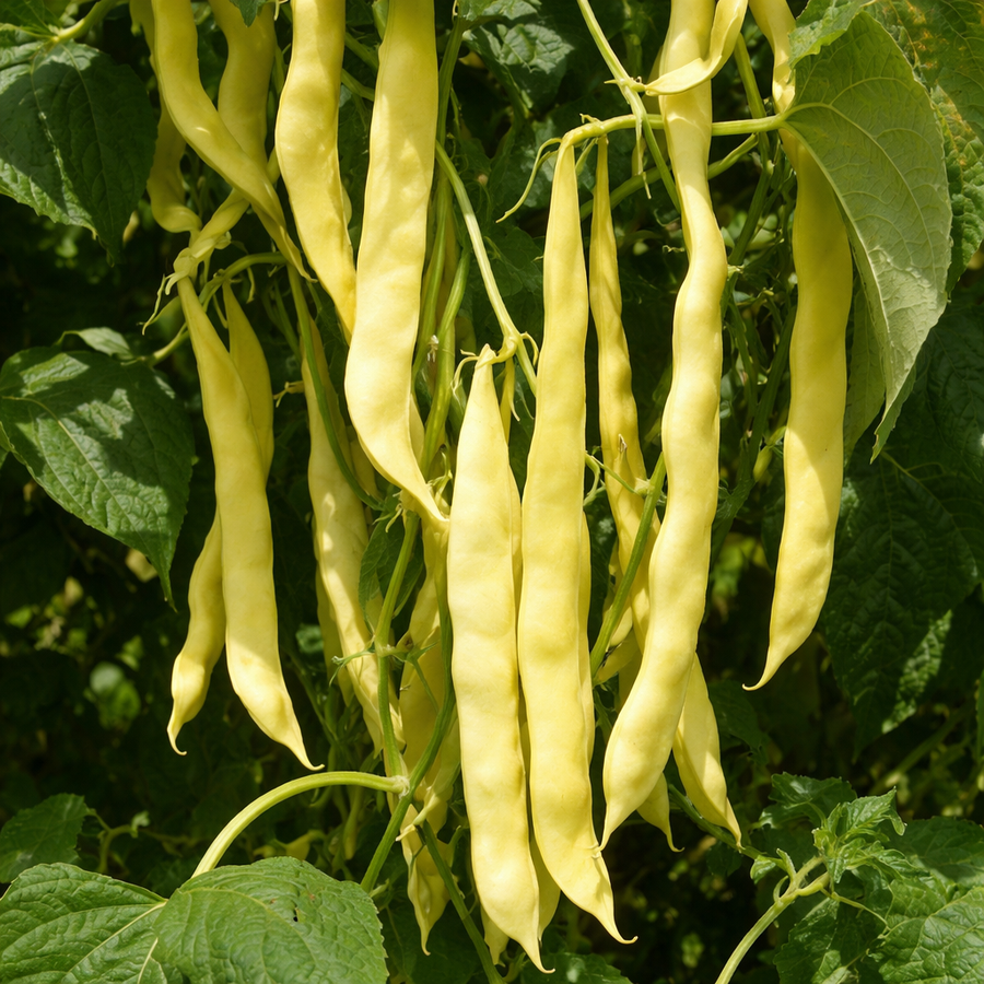 Haricot romano grimpant 'Gold Marie' bio
