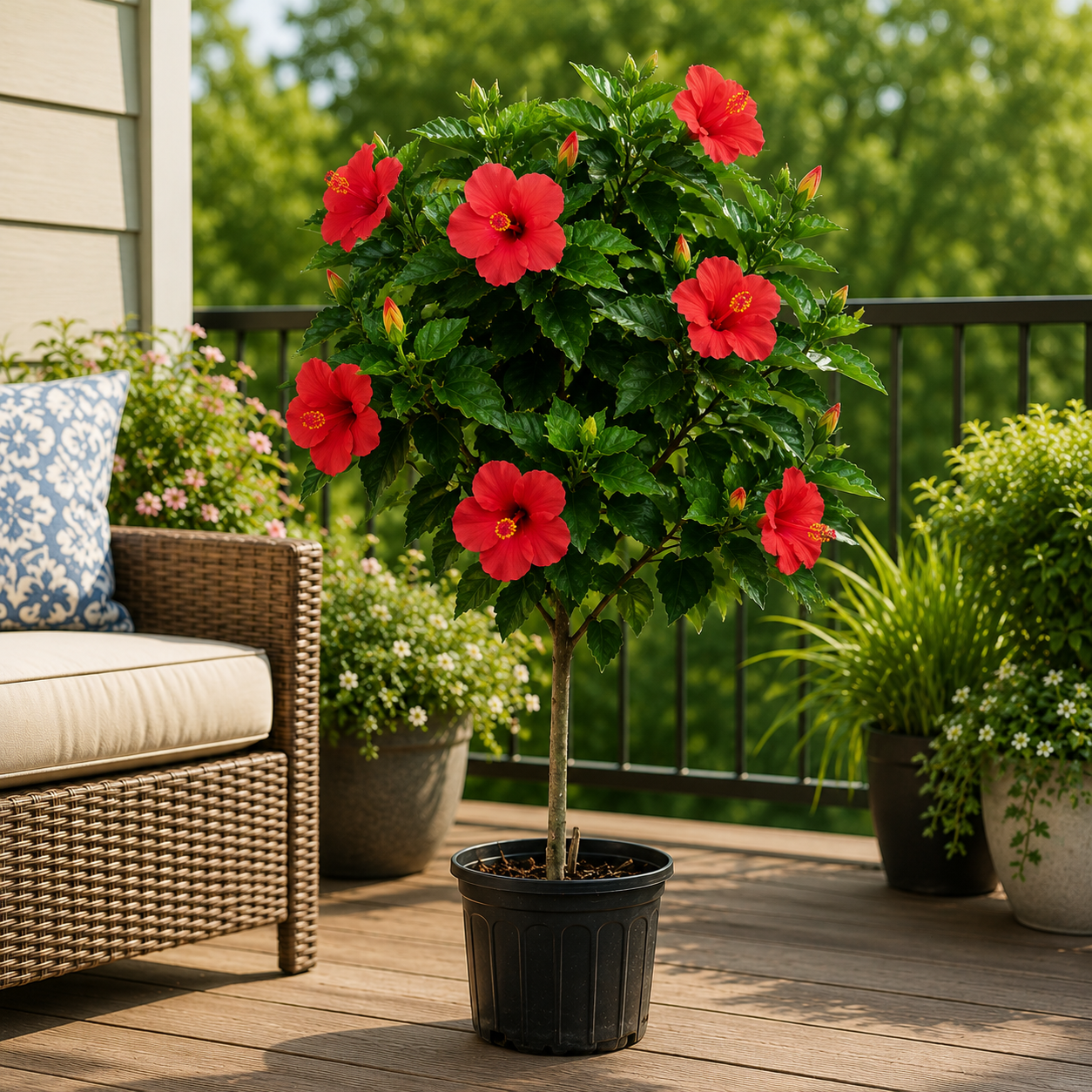 Hibiscus sur tige