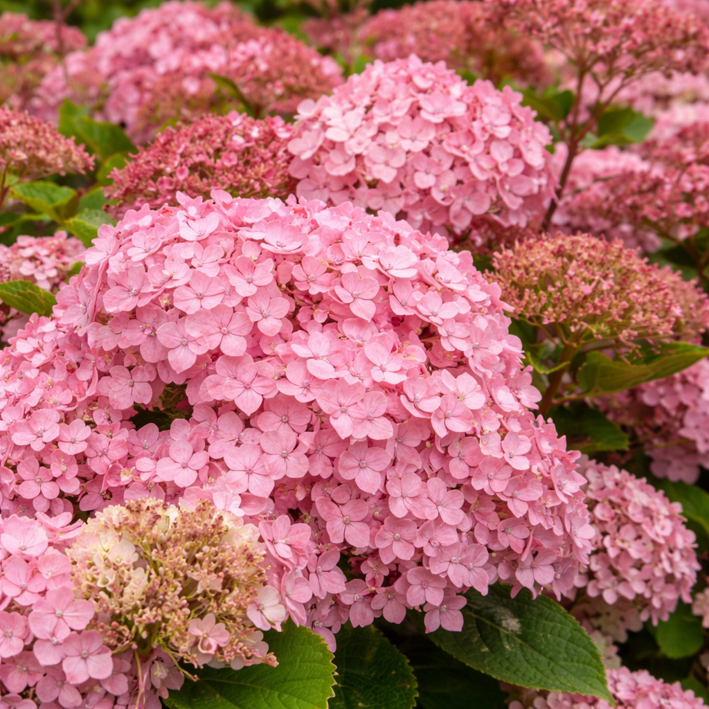 Hydrangea arborescens 'Pinkerella'