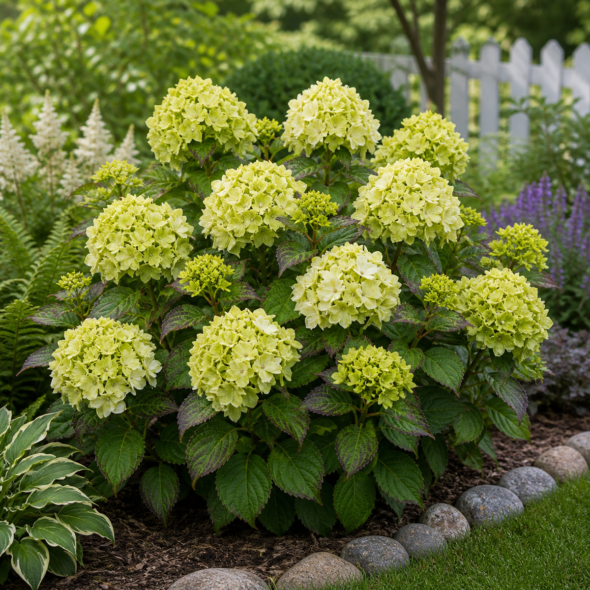 Hydrangea macrophylla 'Everlasting Jade'