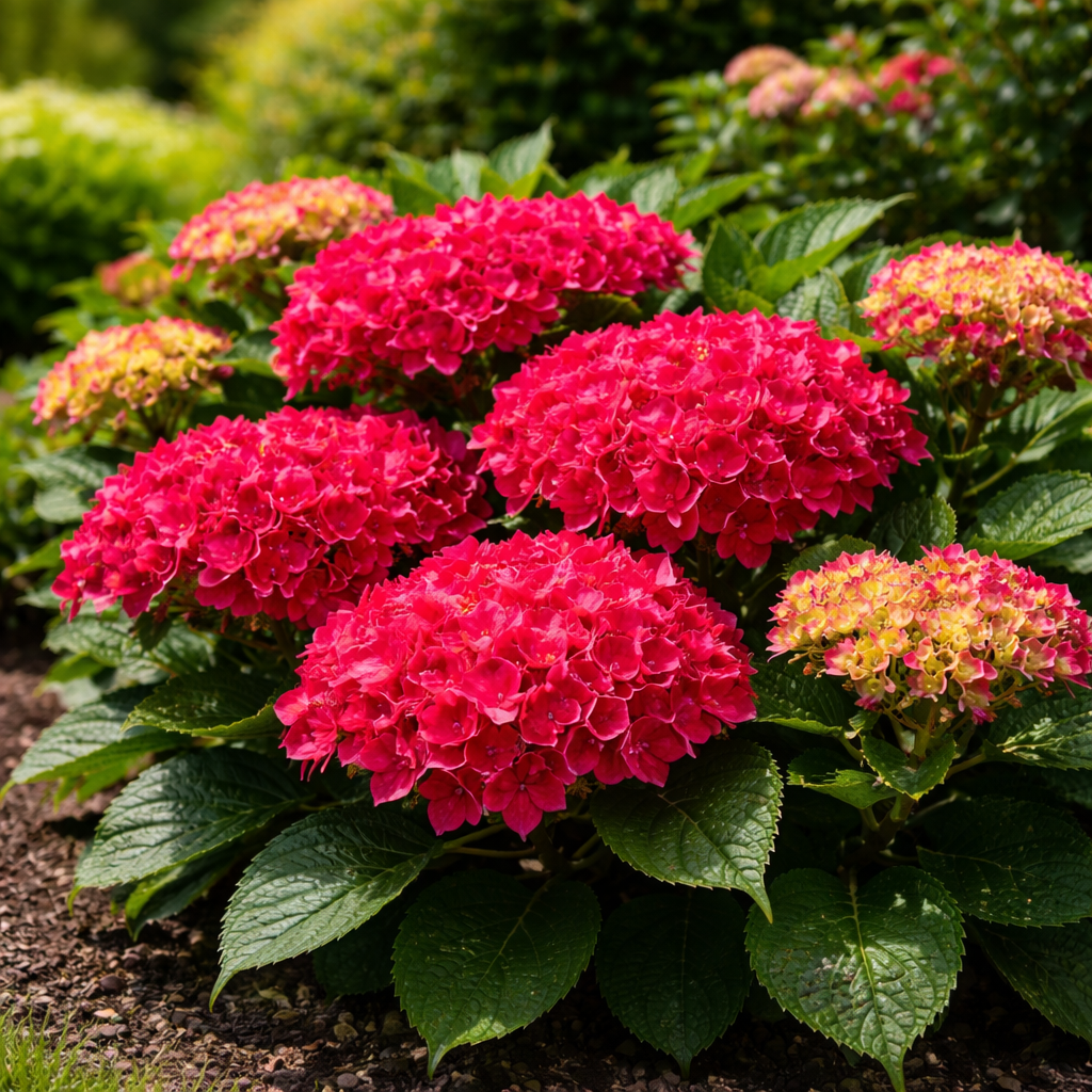Hydrangea macrophylla 'Frill Ride'