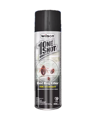 Insecticide de punaise de lit ONE SHOT de Wilson — photo sur fond blanc