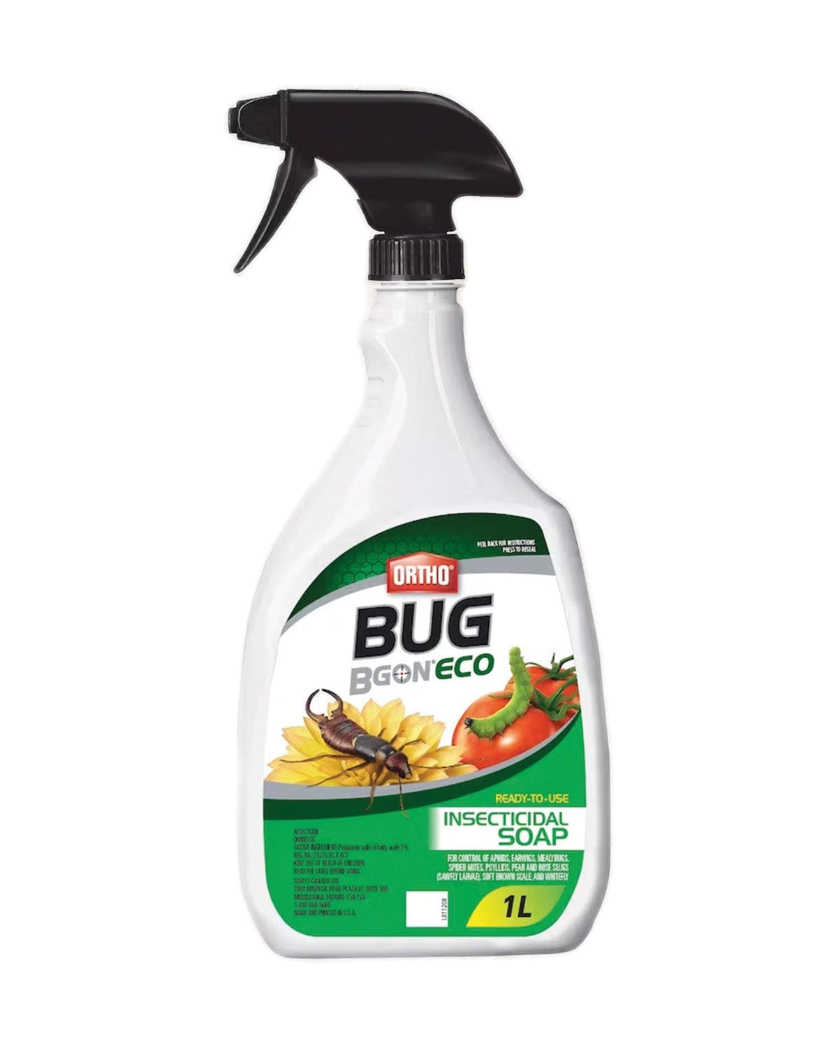Savon insecticide prêt à l'emploi Bug Bgon Eco Ortho — photo sur fond blanc