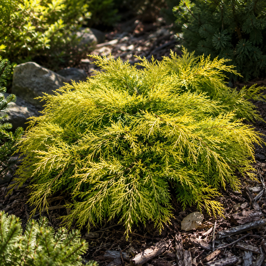 Juniperus chinensis 'Gold Lace'