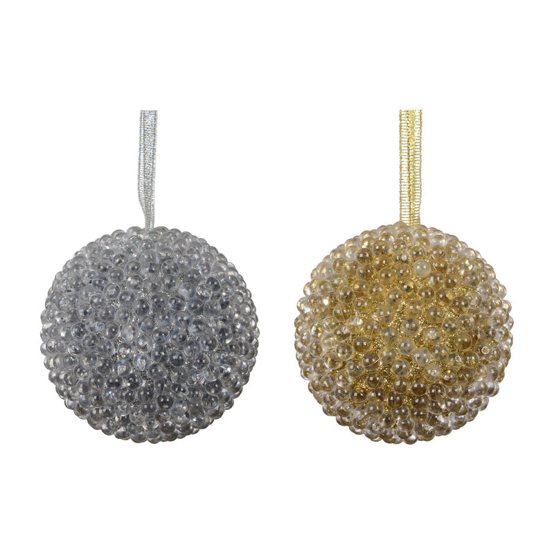 Boule de Noël en mousse texturée — toutes les variantes sur fond blanc