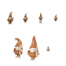 Gnome de Noël style pain d’épice – Brun — toutes les variantes sur fond blanc