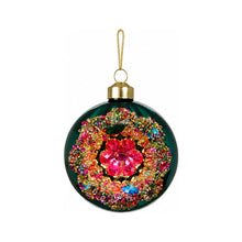 Boule de Noël en verre à bijoux – Vert profond