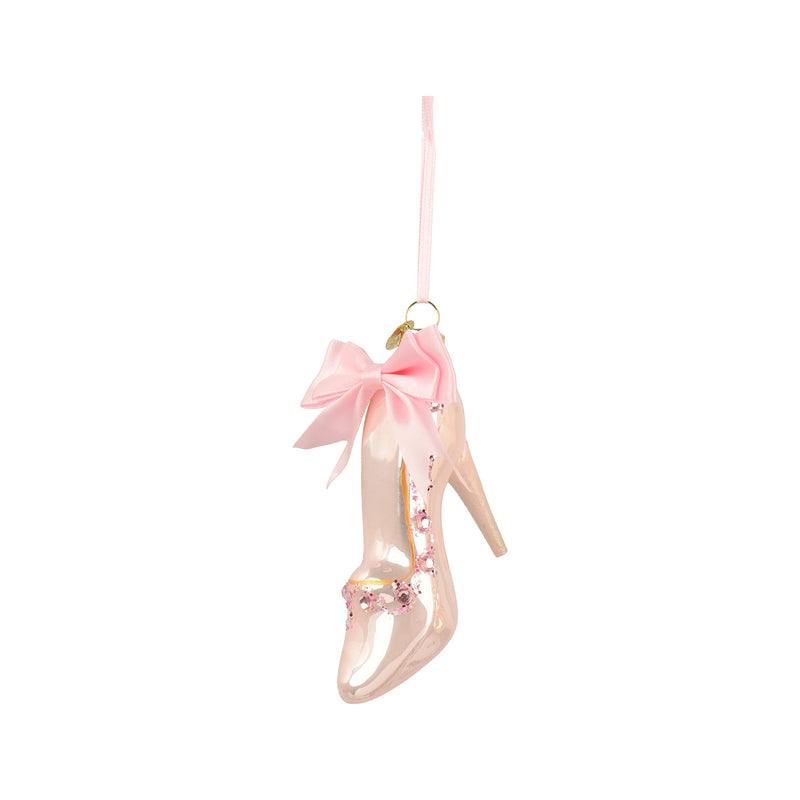 Ornement de Noël chaussure à talon – Chaussure rose