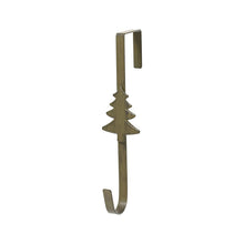 Porte-couronne de Noël en fer – Sapin · Brun