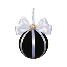 Boule de Noël couture – Rubans · Noir / Multicolore
