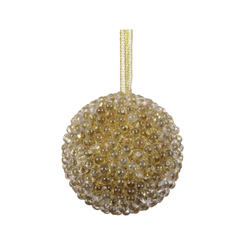 Boule de Noël en mousse texturée – Doré