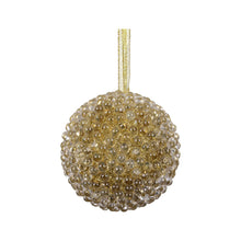 Boule de Noël en mousse texturée – Doré