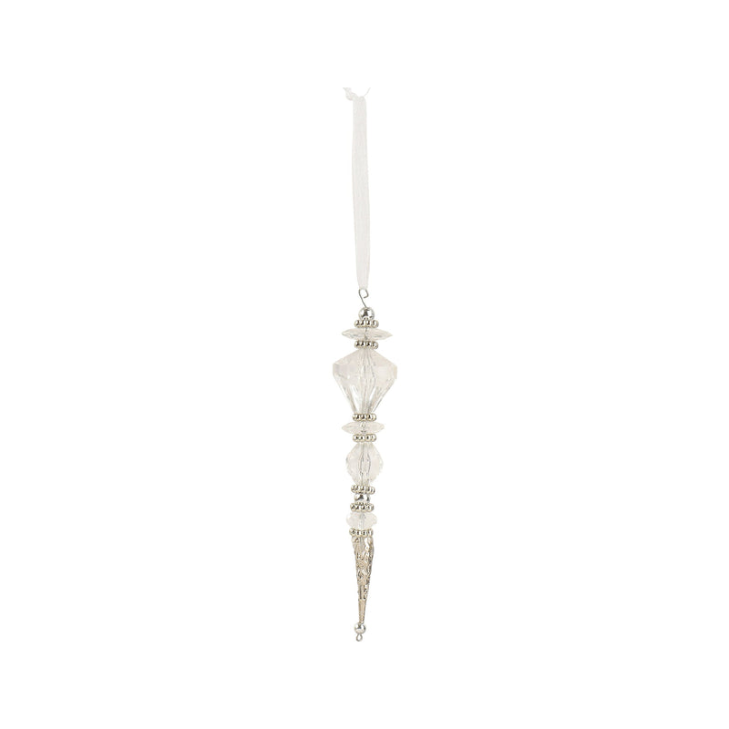 Suspension de Noël en acrylique – Modèle 2 · Argent
