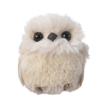 Hibou décoratif de Noël en plumes – Gris