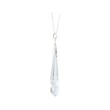 Ornement pampille de Noël en verre – Modèle 3 · Transparent irisé