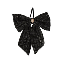 Nœud de Noël décoratif – Modèle 1 · Noir / Noir et blanc