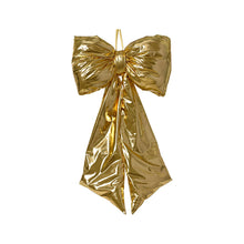 Grand nœud de Noël métallisé – Doré