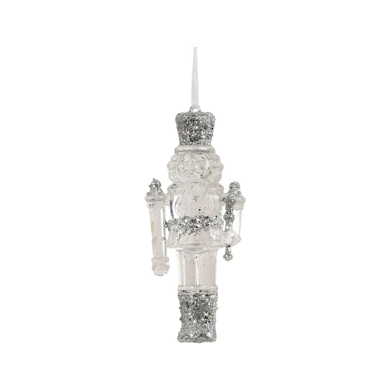 Ornement casse-noisette – Modèle 1 · Transparent / Argent / Irisé