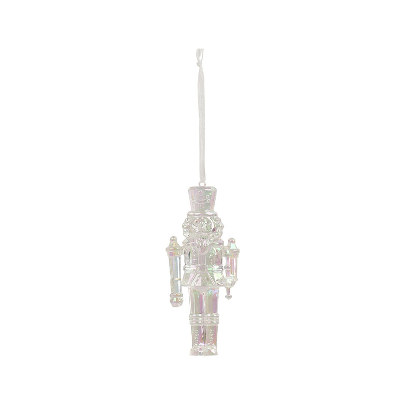 Ornement casse-noisette – Modèle 2 · Transparent / Argent / Irisé