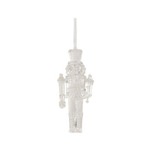 Ornement casse-noisette – Modèle 3 · Transparent / Argent / Irisé