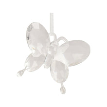 Ornement papillon – Modèle 3 · Transparent / Argent / Irisé