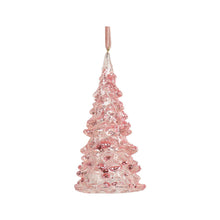 Ornement sapin de Noël — Rose — Modèle 1 — vue individuelle sur fond blanc