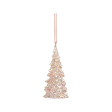 Ornement sapin de Noël — Rose — Modèle 2 — vue individuelle sur fond blanc