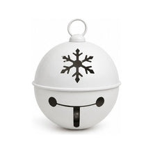 Grelot de Noël en métal – Blanc – 40,5 × 45 cm