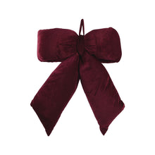 Grand nœud de Noël en polyester – Bordeaux
