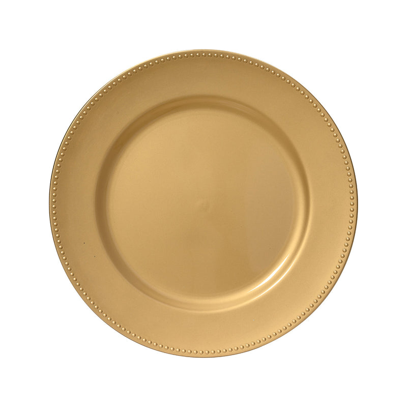 Assiette de présentation de Noël laquée – Doré