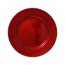Assiette de présentation de Noël laquée – Rouge