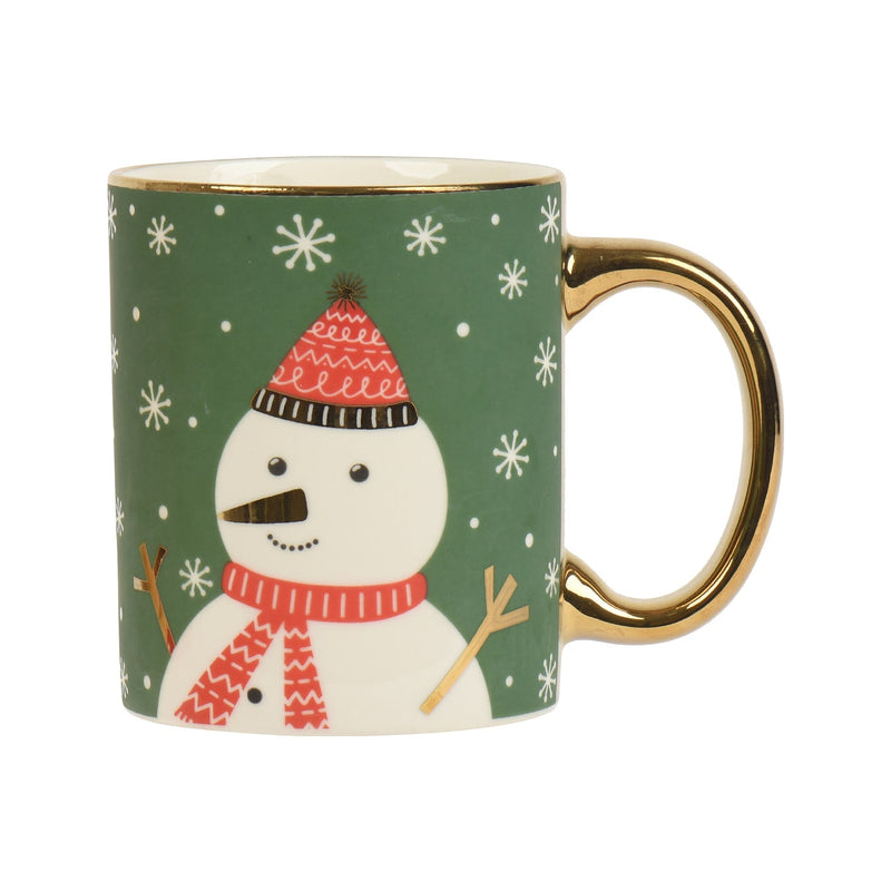 Tasse de Noël illustrée – Bonhomme de neige · Multicolore