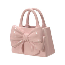 Cache-pot en forme de sac à main – Rose poudré