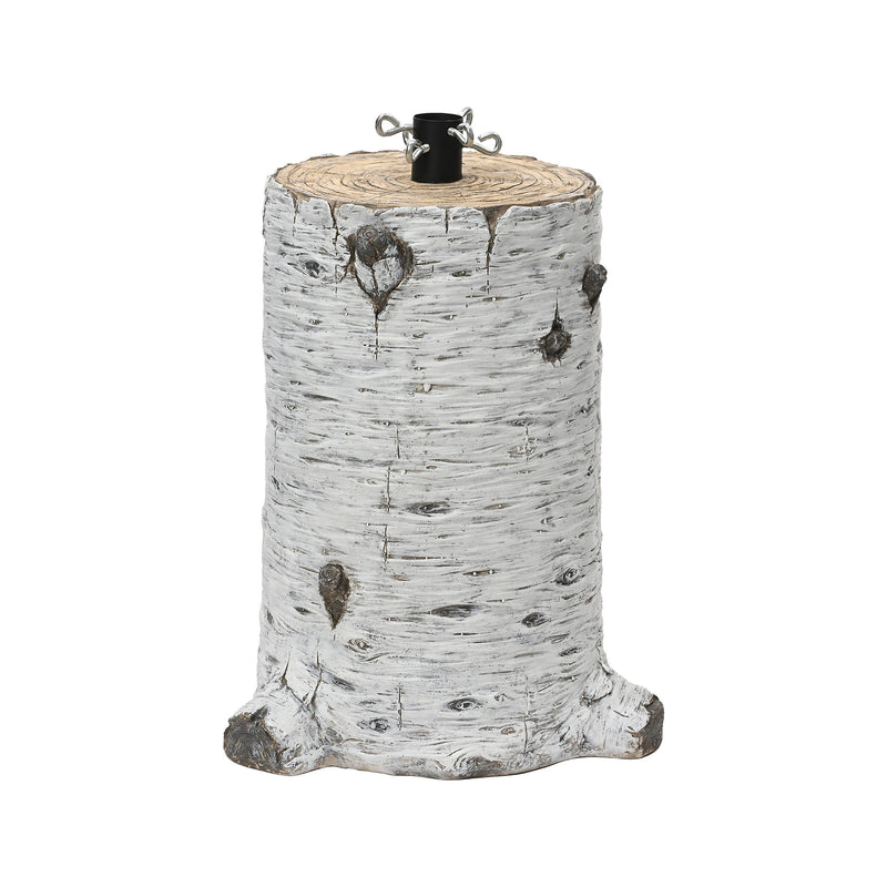 Pied de sapin décoratif – Blanc lavé — produit sur fond blanc