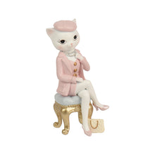 Figurine chat élégante – Assise · Modèle 1 · Multicolore