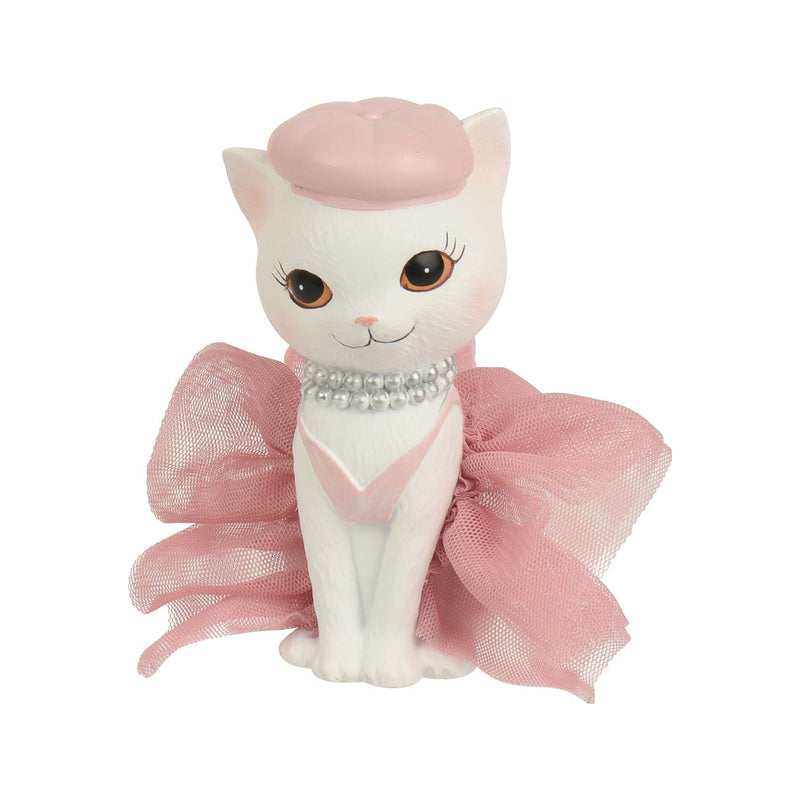 Figurine chat assise style mode – Modèle 3 · Multicolore