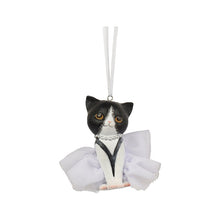 Ornement chat – Multicolore — Assis — Modèle 1 — vue individuelle sur fond blanc