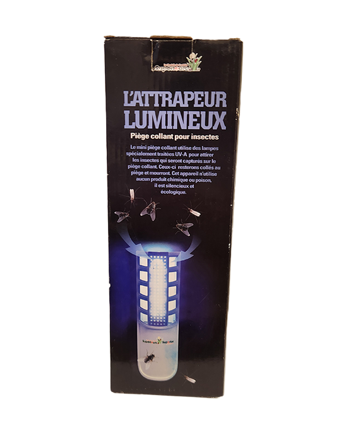 Piège collant pour insectes 'L'attrapeur lumineux' — photo sur fond blanc