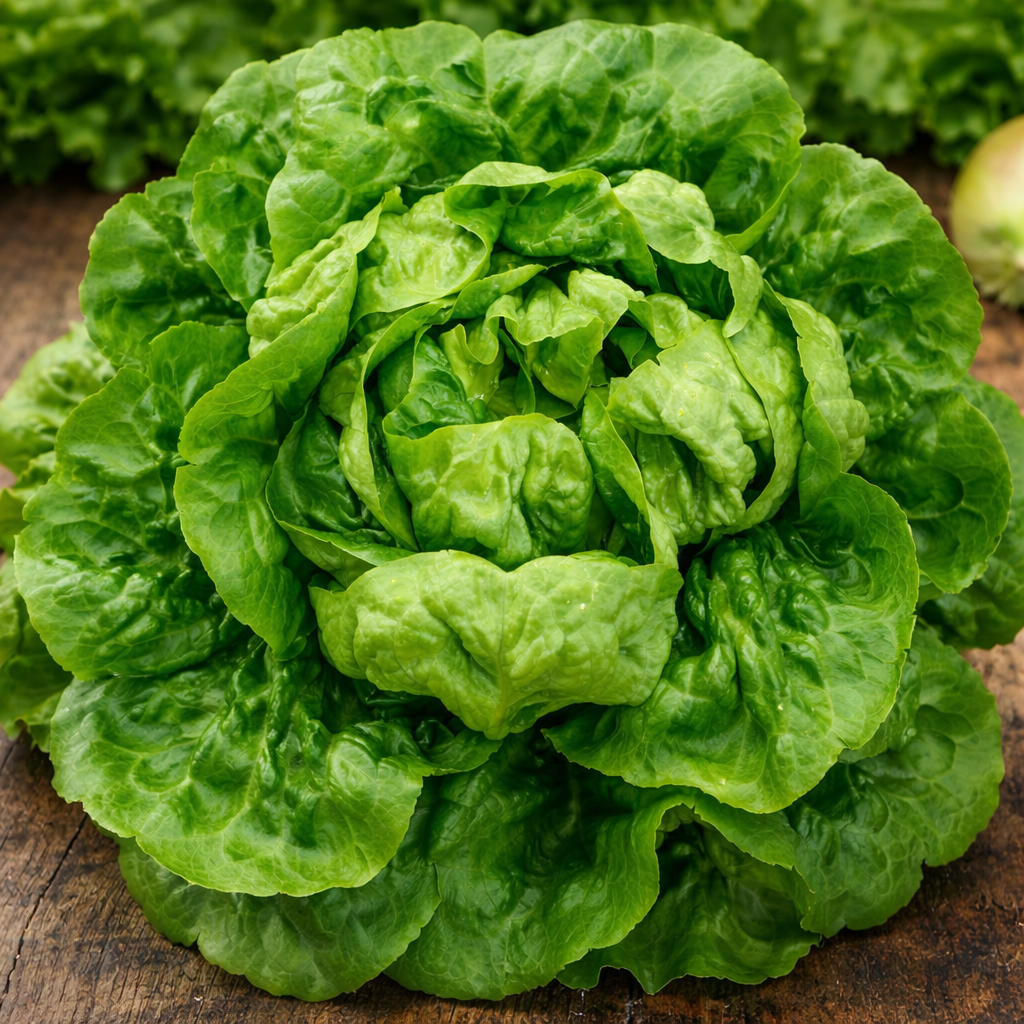 Organic 'Buttercrunch' lettuce