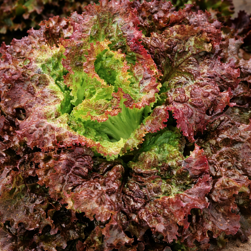 Laitue frisée rouge  'Red Sails' bio