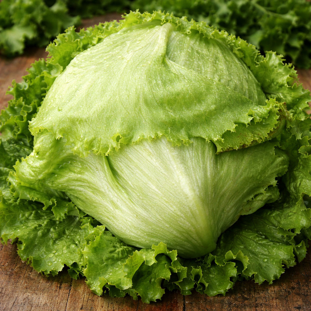 Organic 'Iceberg' head lettuce