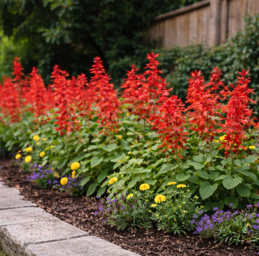 Red Salvia 'Lighthouse' organic