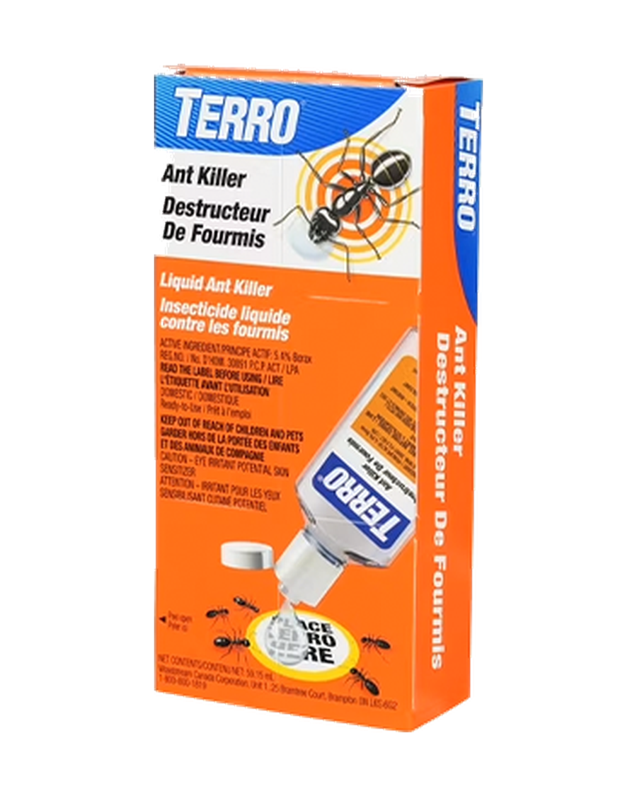 Liquide Éliminateur de Fourmis Terro® — photo sur fond blanc