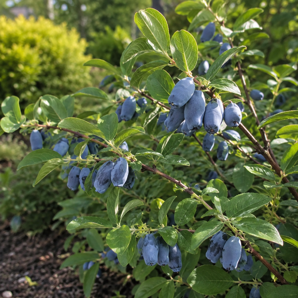 Lonicera caerulea 'Indigo Gem'
