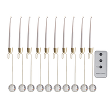 10 bougies de Noël lumineuses à suspendre avec télécommande – 12,5 po — toutes les variantes sur fond blanc
